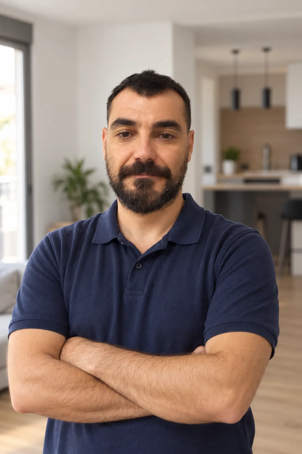Raúl, responsable de RGT Reform, en un piso reformado